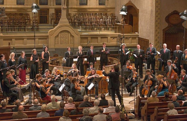 Vaclav Luks e il Collegium 1704 alla Markuskirche  Foto ©Holger Schneider