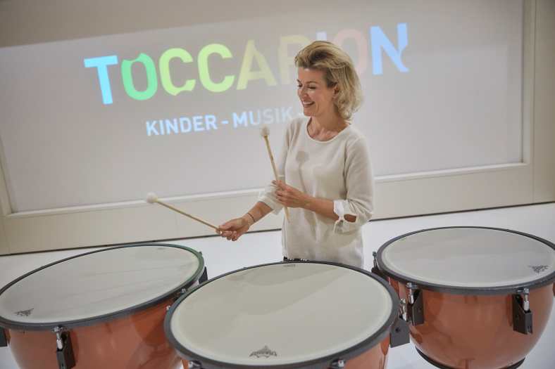 Anne-Sophie Mutter prova i timpani al TOCCARION. Foto ©Michael Bode/Manolo Press